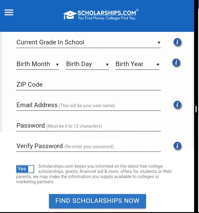 How to search for a scholarship on Scholarships.com